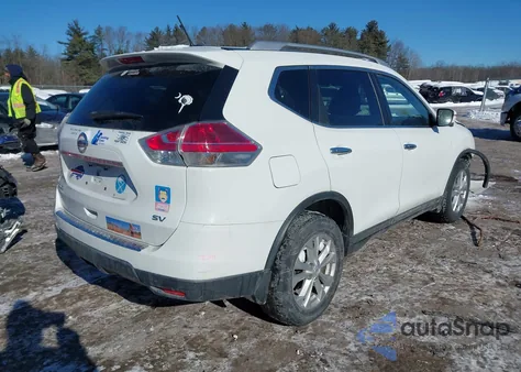 2015 Nissan Rogue Sv из США, поврежденный, VIN KNMAT2MT4FP573480